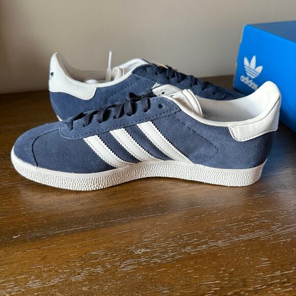Adidas Unisex Navy Blue Gazelle Suede Sneakers- Size M6.5/W7.5 (Fits Like 8.5) - Picture 6 of 12